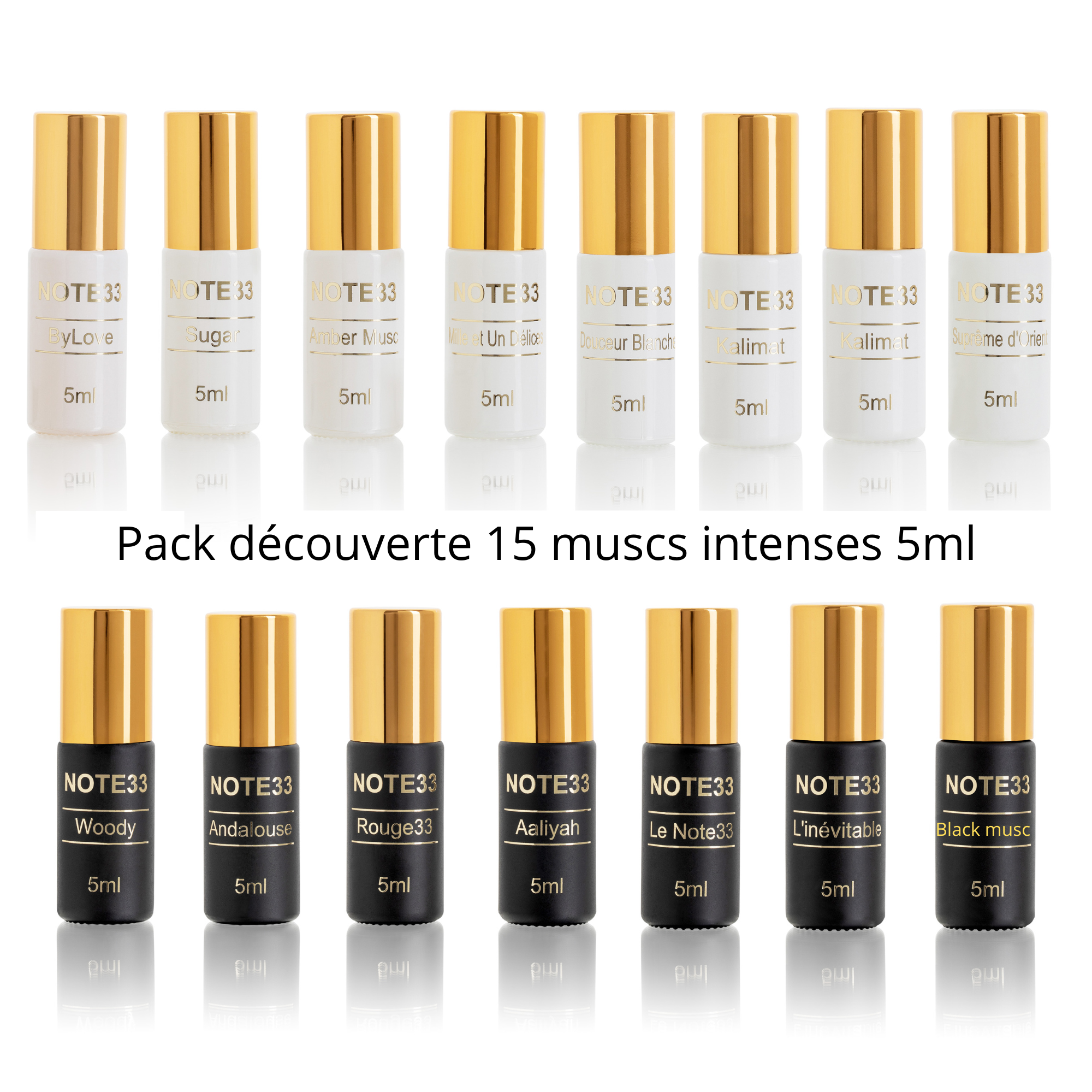 Pack Découverte 15 Muscs Intenses 5ml