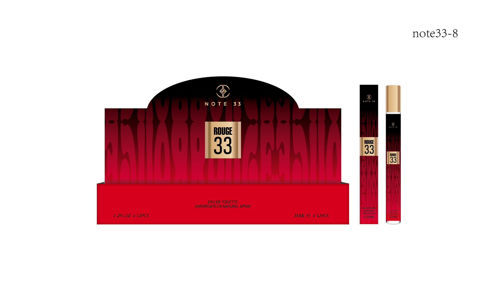 Boite de 24Pc Rouge33 nomade 35ml
