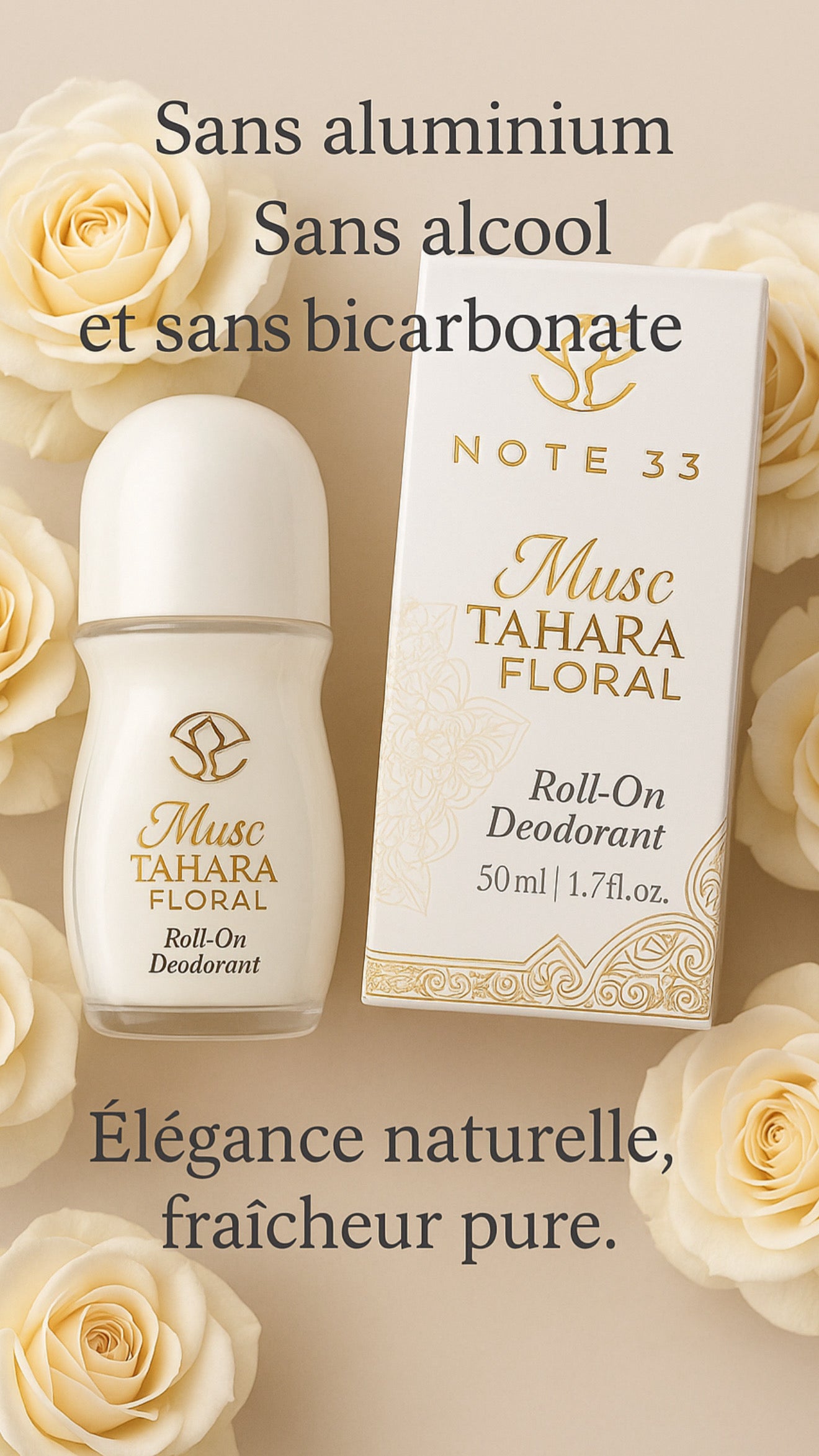 Déodorant Naturel Roll-On Musc Tahara Floral – NOTE33