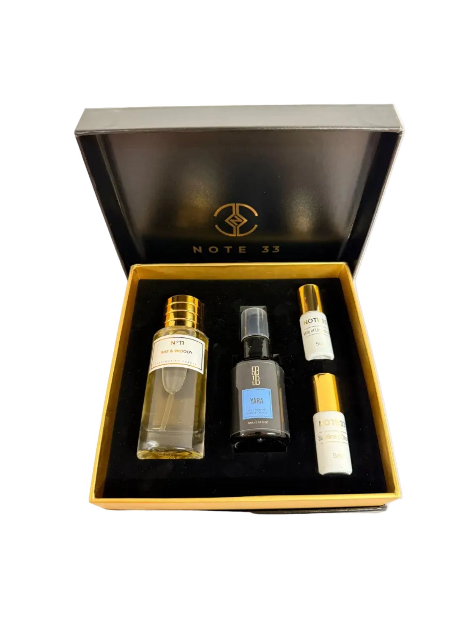 Créez votre coffret avec : 1 Parfum Wo&Man ( au choix ) + 2 Muscs intense 5ml ( au choix ) + 1 huile parfumée barbe & cheveux ( au choix )