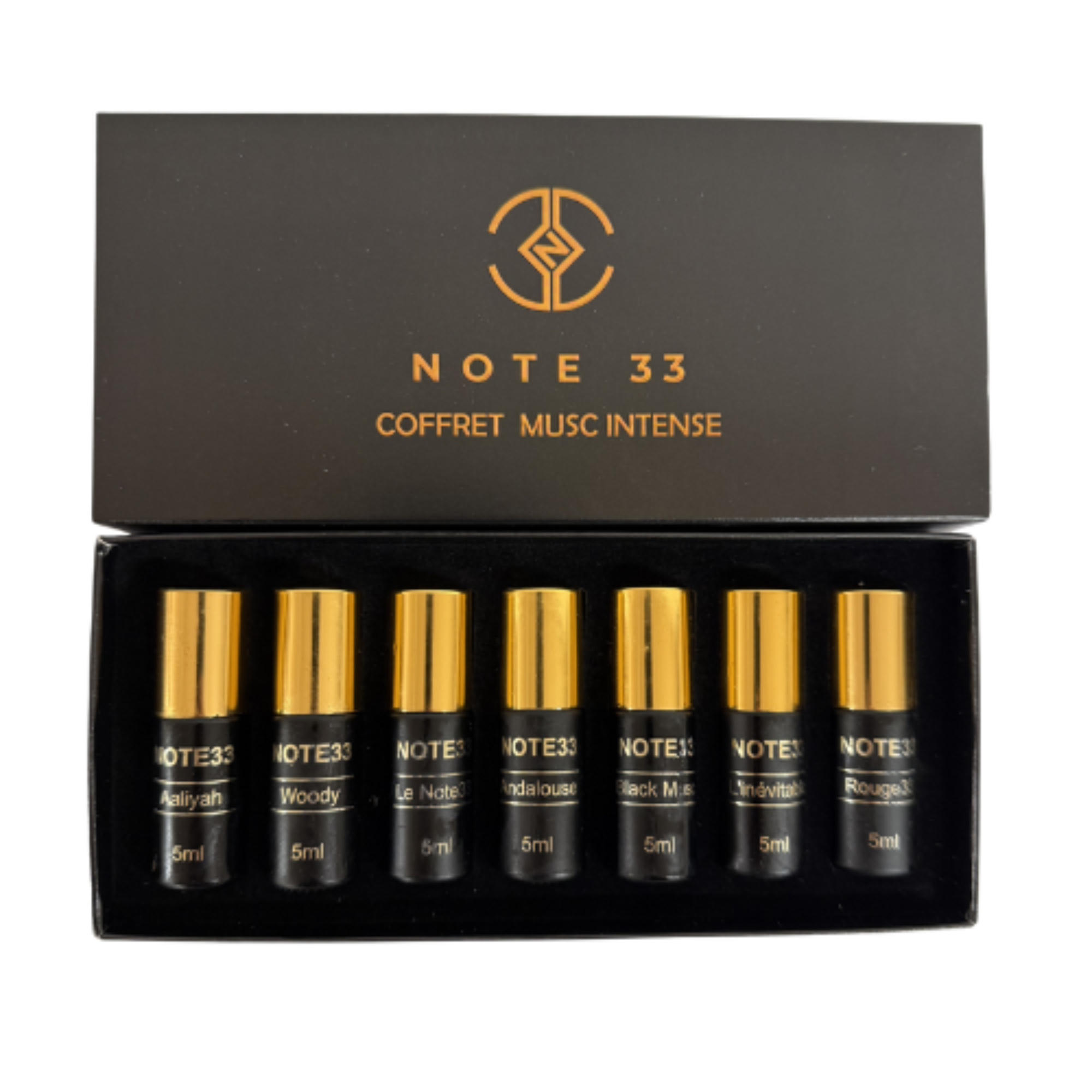 Coffret Découverte Musc Intense – 7 Parfums d’Exception (5ml)